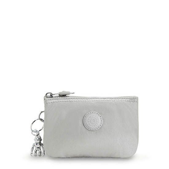 Kipling Creativity Small Metallic Pouch Väska Silver | SE 1106PJ